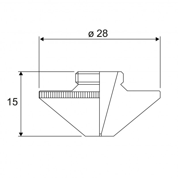 Tryska M14 - standardní chromování. Pro laser Bodor | Raytools hlavy.