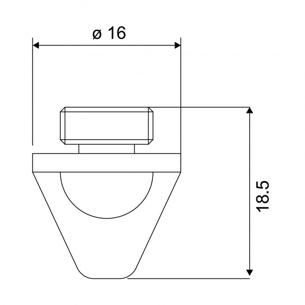 Tryska - standardní chromování. Pro laser Amada, Cutlite Penta.