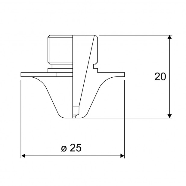 FO Tryska - standardní chromování. Pro laser Amada.