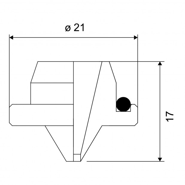 Tryska s O-kroužkem, 24 otvorů. Pro laser Mitsubishi.