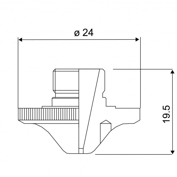 Tryska - standardní chromování. Pro laser Prima Power.