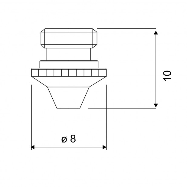 Tryska TAK typ Precitec. Pro laser BLM | Adige, Cutlite Penta, Esab, Trumpf.