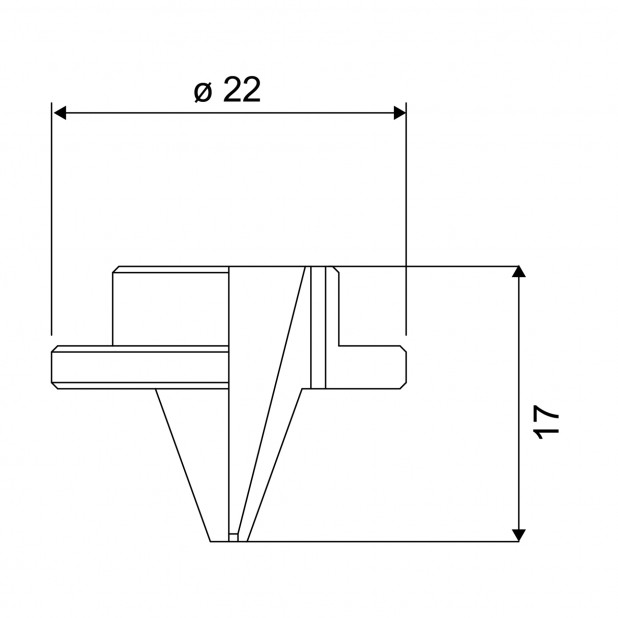 Dvojitá tryska 24 otvorů H=17 mm. Pro laser Amada | Mistubishi, Mitsubishi.