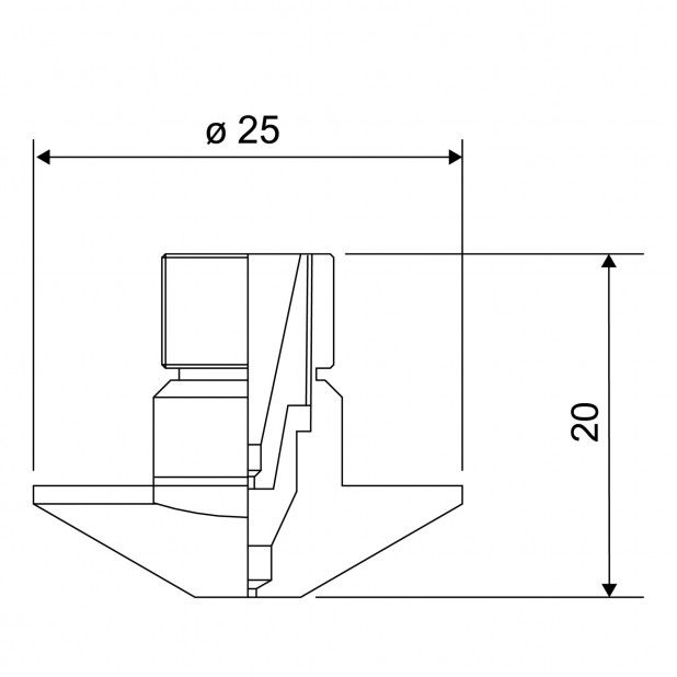 Dvojitá tryska - standardní chromování. Pro laser Mazak.