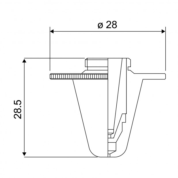 Dvojitá tryska CS typ Precitec. Pro laser BLM | Adige, Messer.
